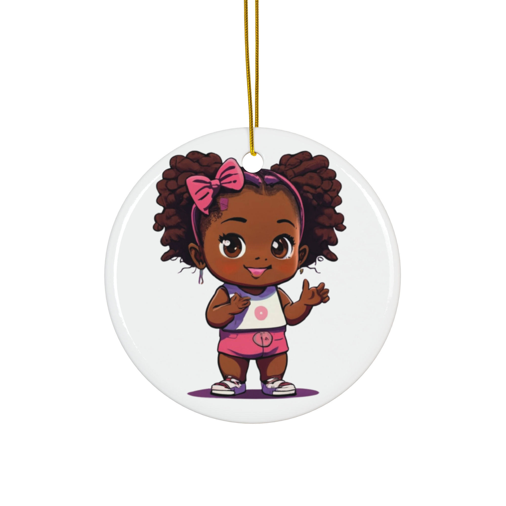 Happy Baby Ceramic Ornament 4 Shapes