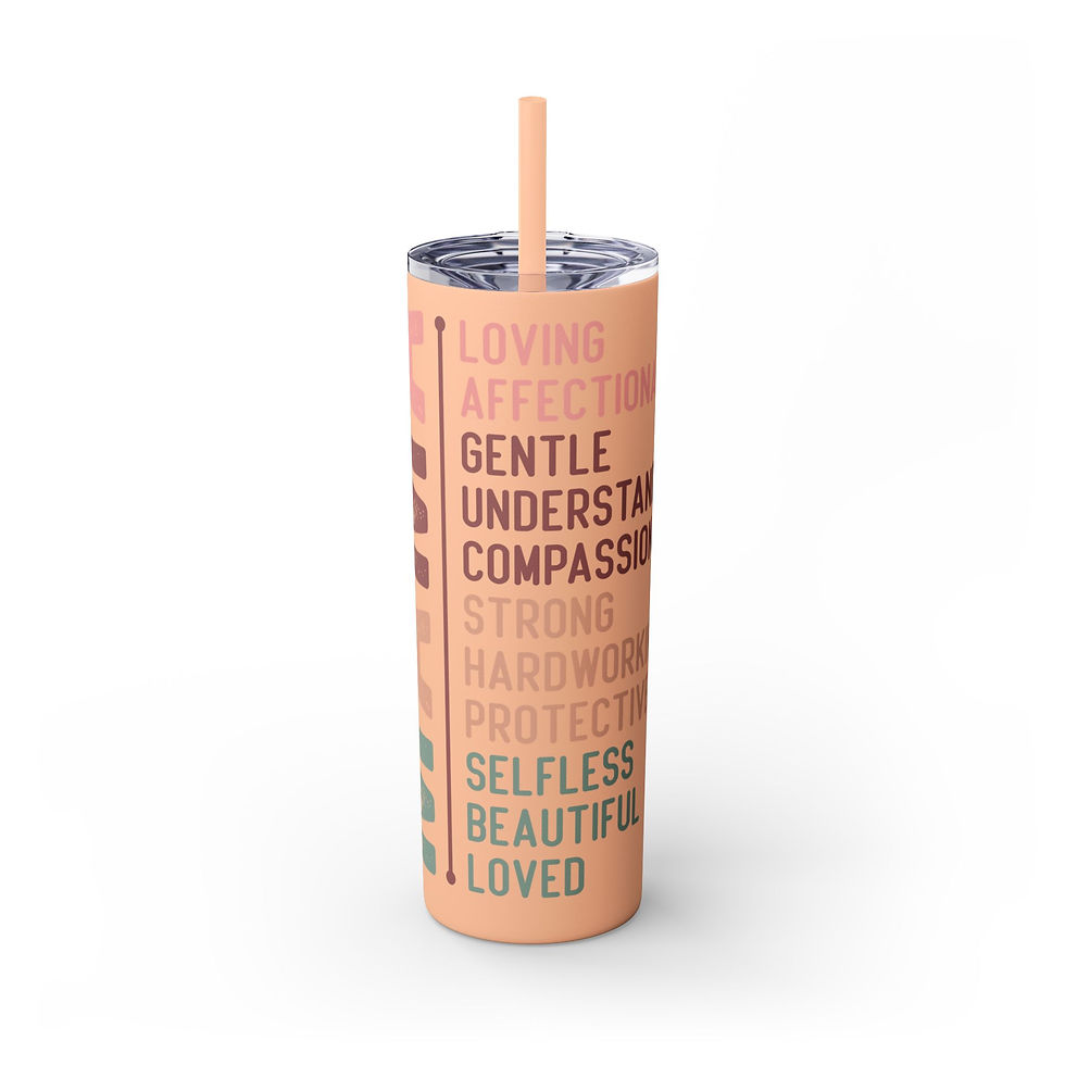 Thumbnail: Mama Skinny Tumbler with Straw 20oz
