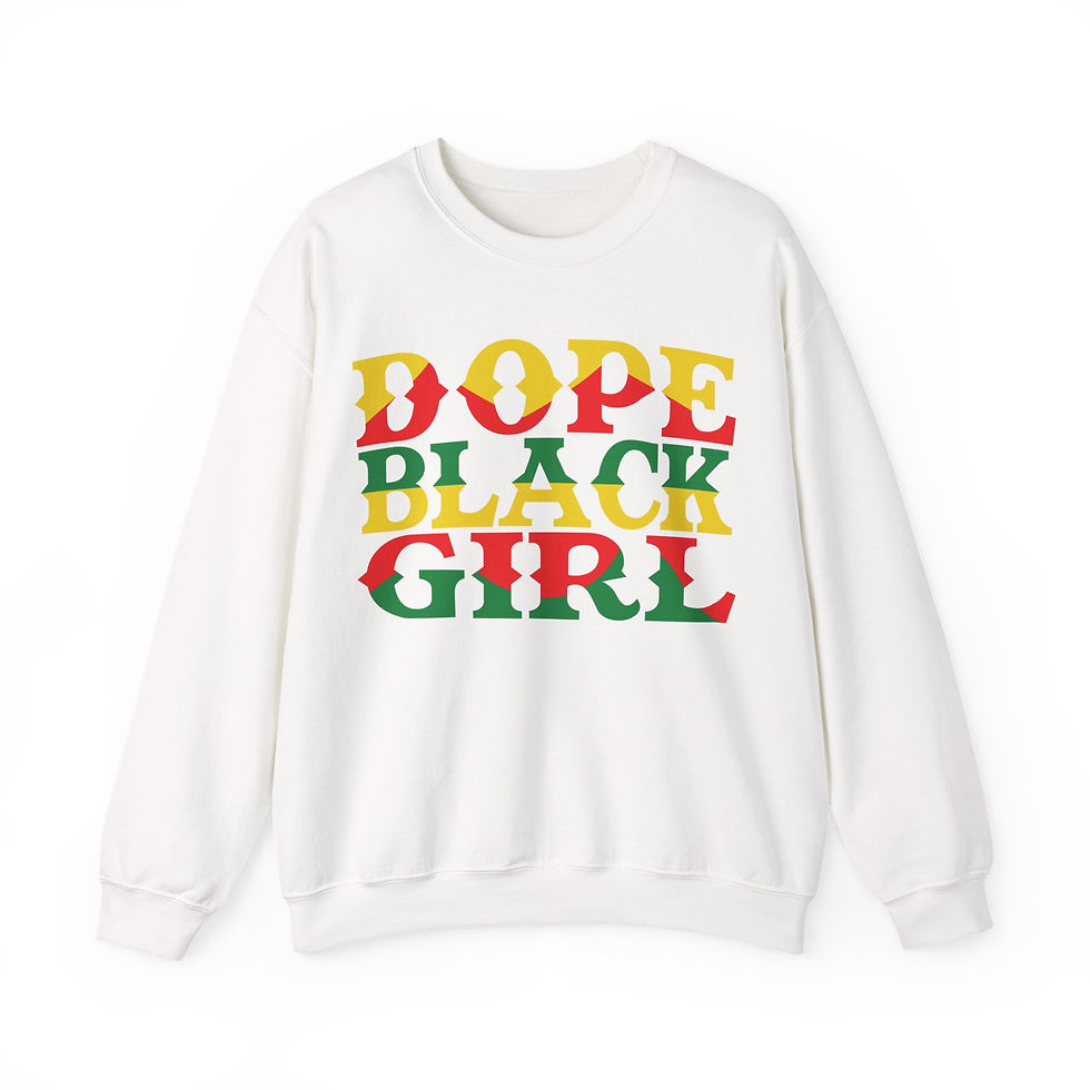 Thumbnail: DOPE BLACK GIRL Crewneck Sweatshirt