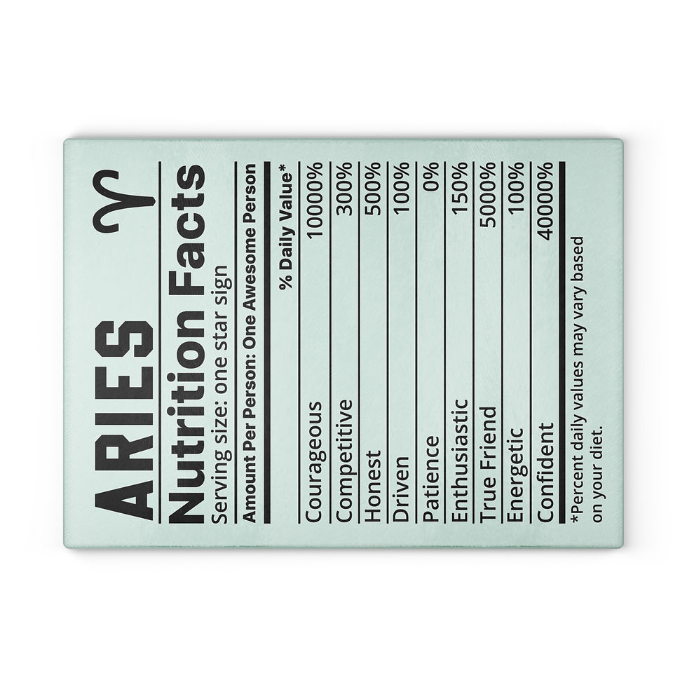 Thumbnail: Aries Zodiac Cutting Board Personalized Kitchen Gift Astrology Home Decor