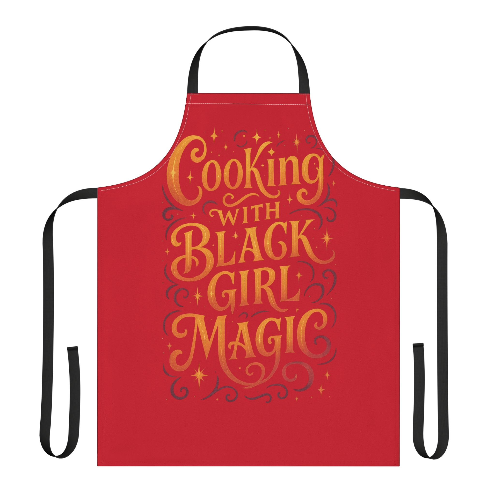 Cooking with Black Girl Magic Apron in Red