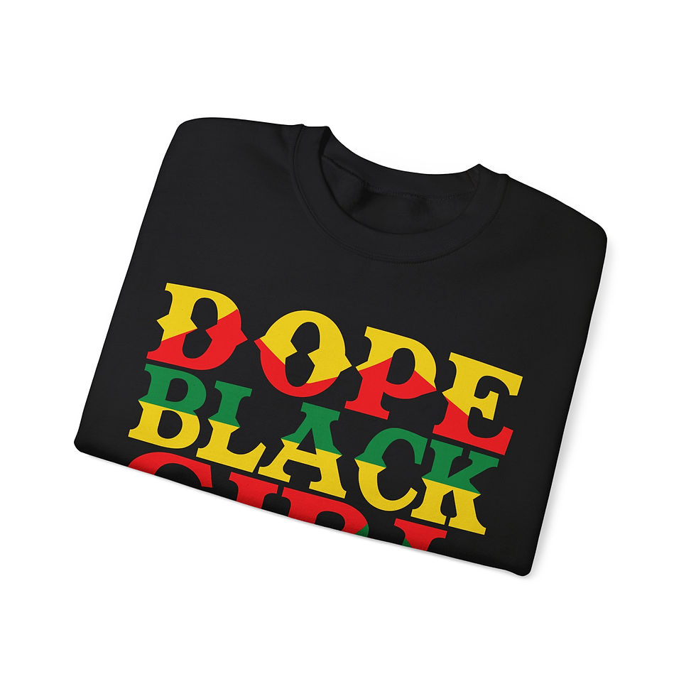 Thumbnail: DOPE BLACK GIRL Crewneck Sweatshirt