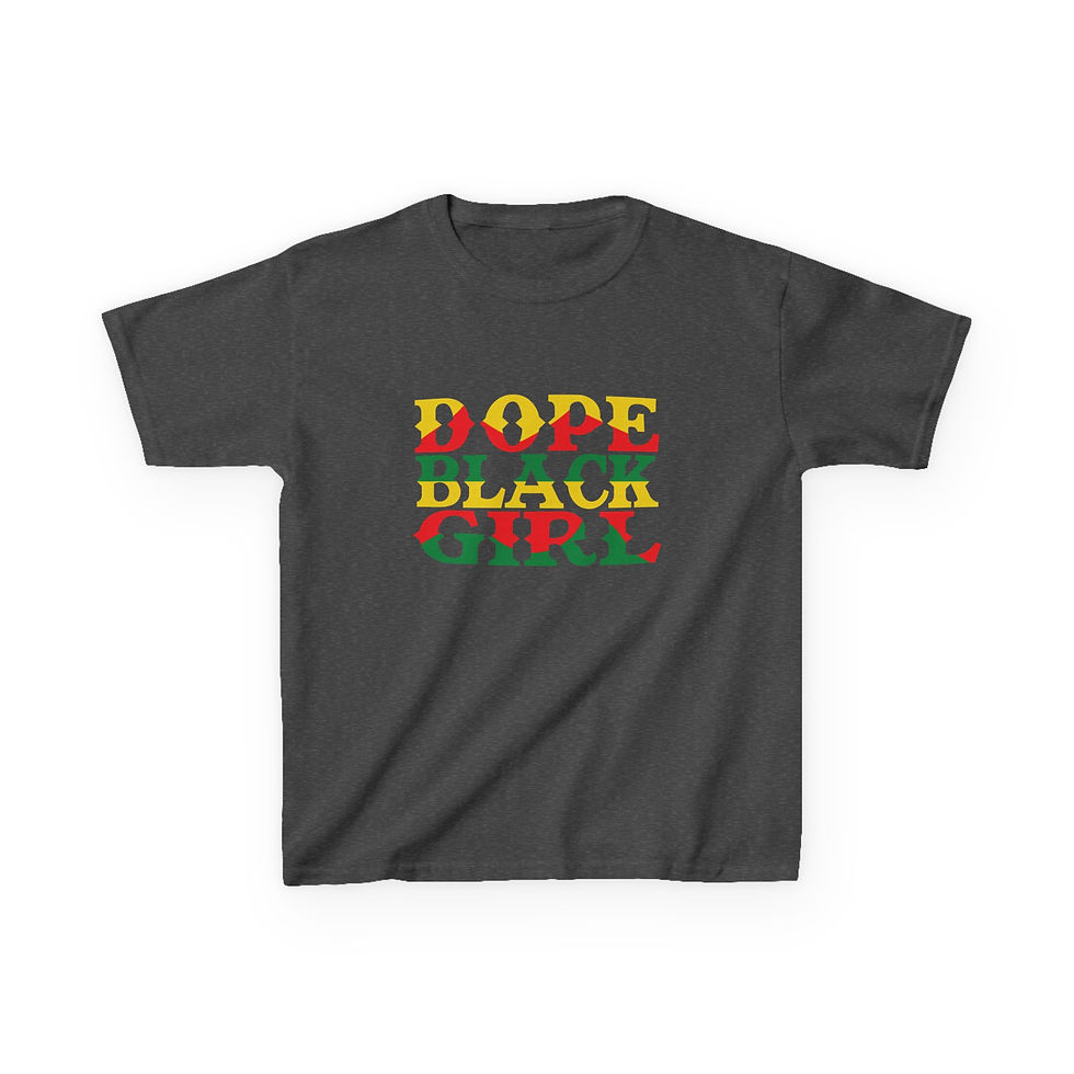 Thumbnail: Dope Black Girl Kids Heavy Cotton Tee