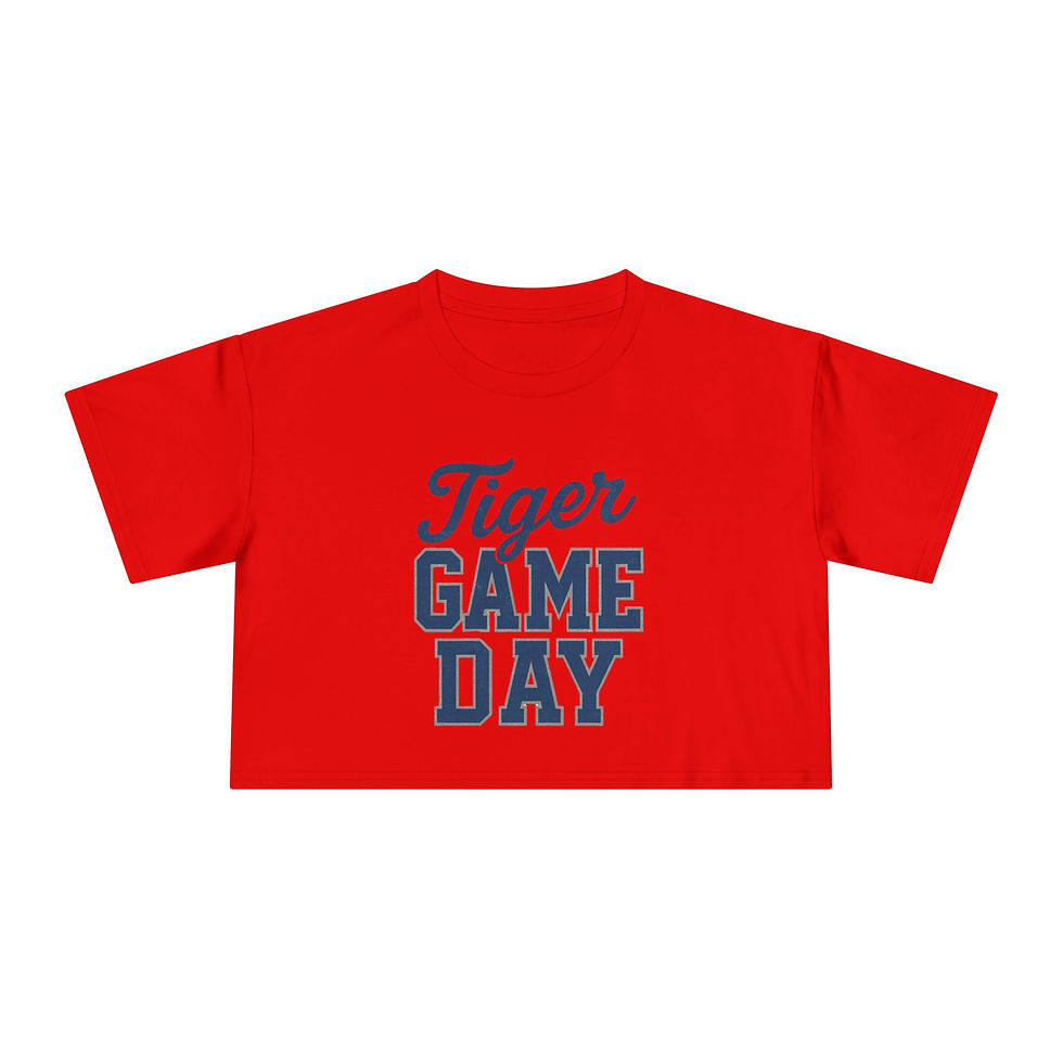 Thumbnail: Tiger Game Day Women's Crop Tee
