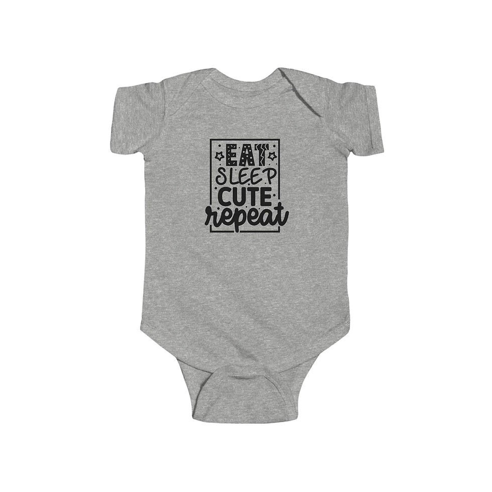 Thumbnail: "Eat Sleep Cute Repeat" Baby Onesie