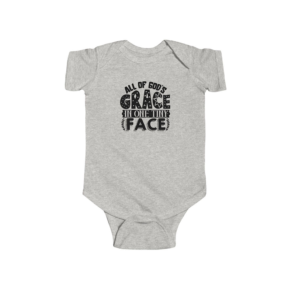 Thumbnail: "All of God's Grace in One Tiny Face" Baby Onesie