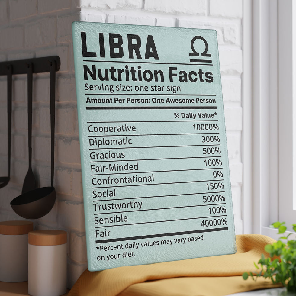 Thumbnail: Libra Zodiac Glass Cutting Board Astrology Gifts for Home