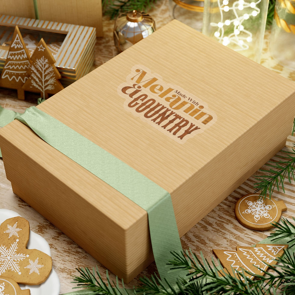 Thumbnail: Made with Melanin and Country Kiss-Cut Stickers