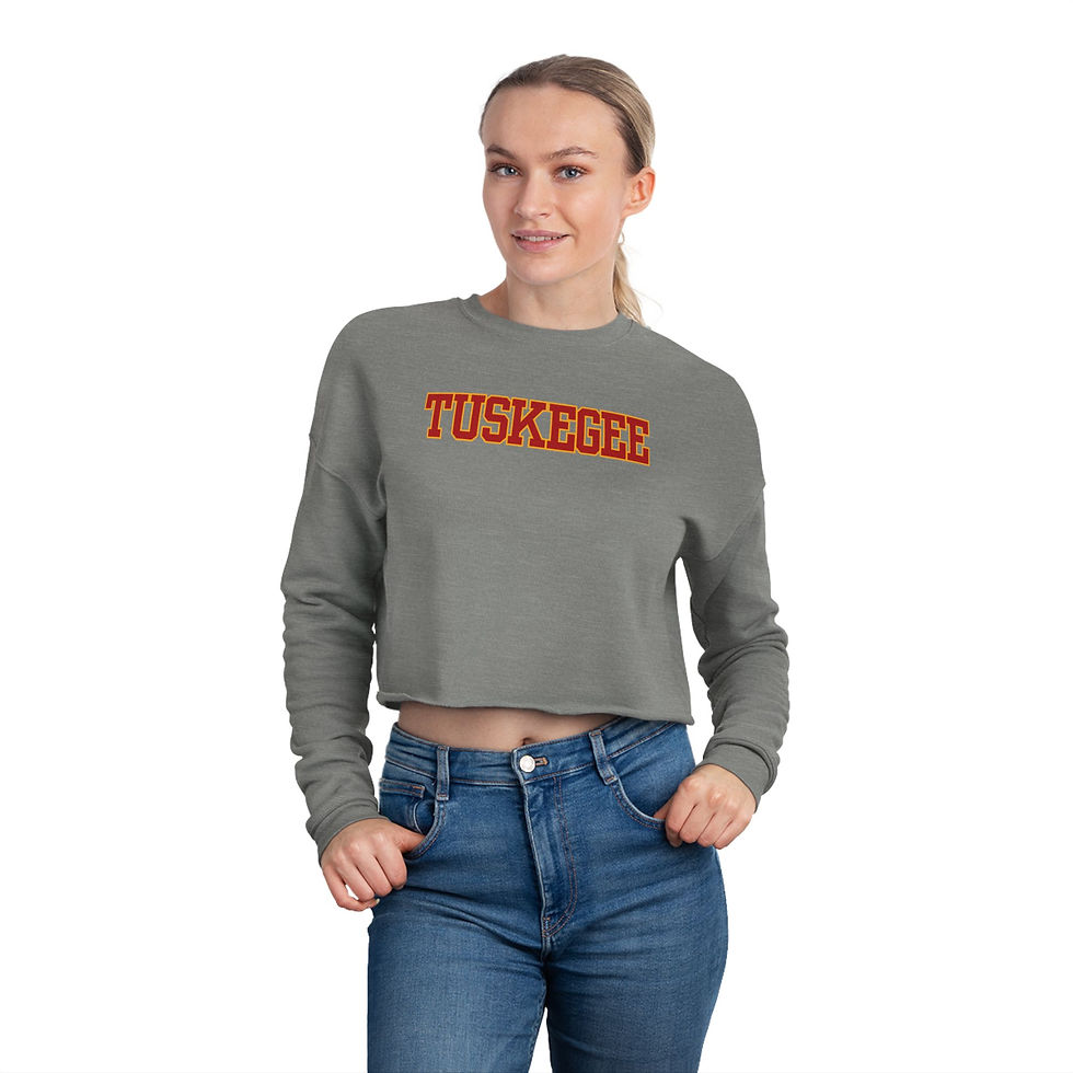 Thumbnail: Tuskegee Women's Cropped Sweatshirt