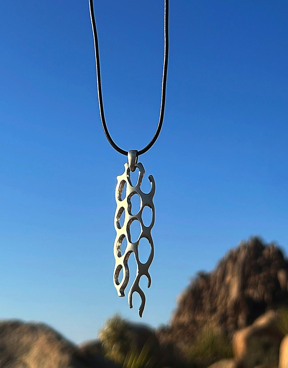 Cholla sterling silver pendant