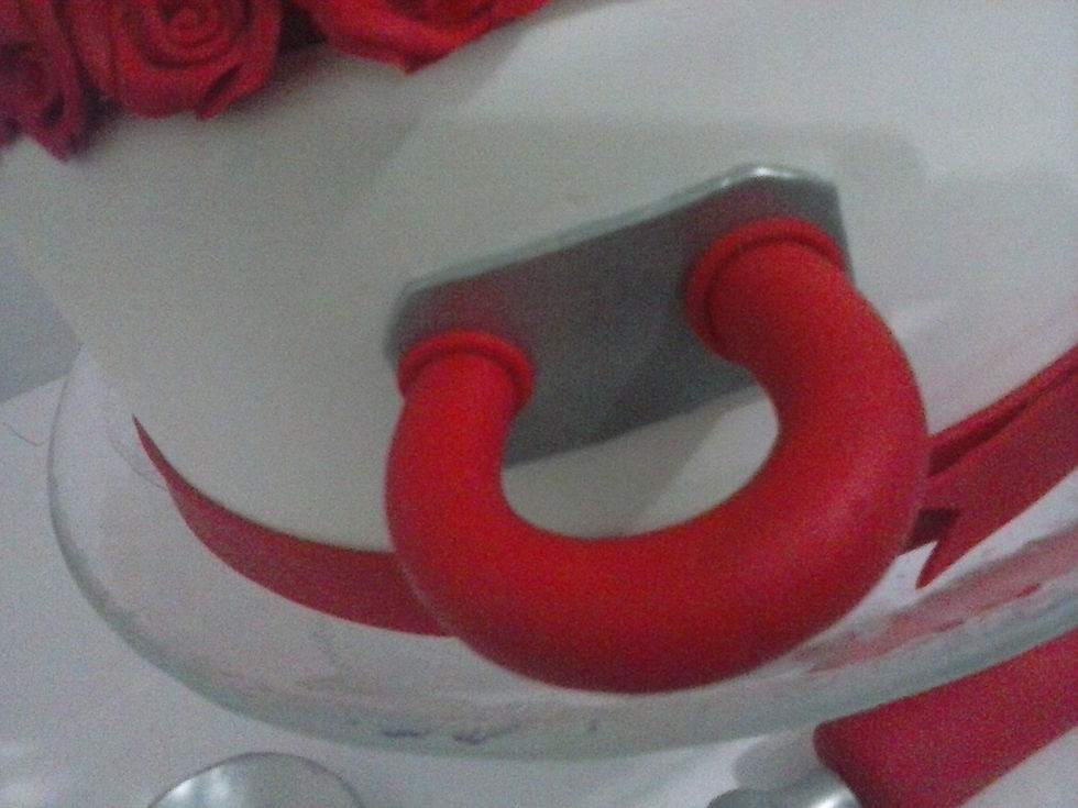 Miniatura: Bolo cenográfico (fake) Chá de Panela - vermelho