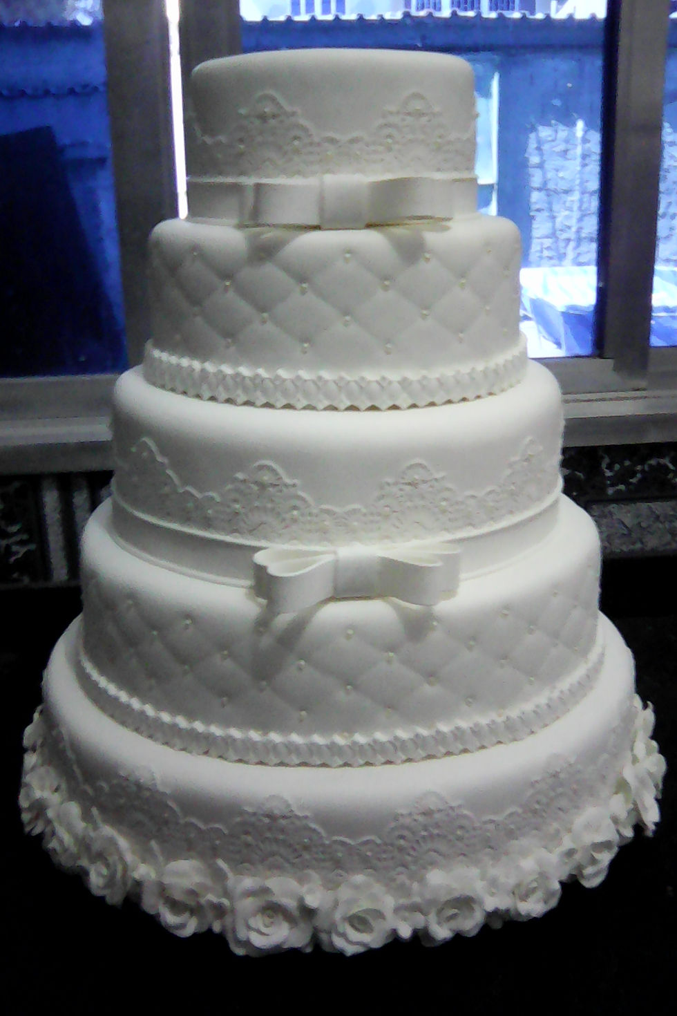 Miniatura: Bolo cenografico (Fake) Casamento 5 andares
