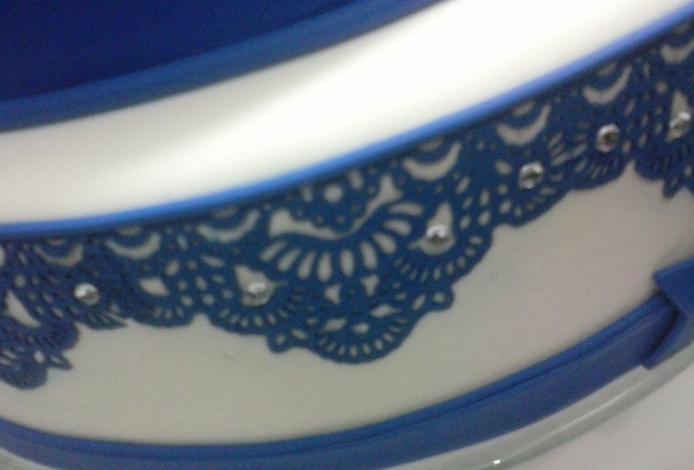 Miniatura: Bolo Cenográfico (Fake) Azul Royal