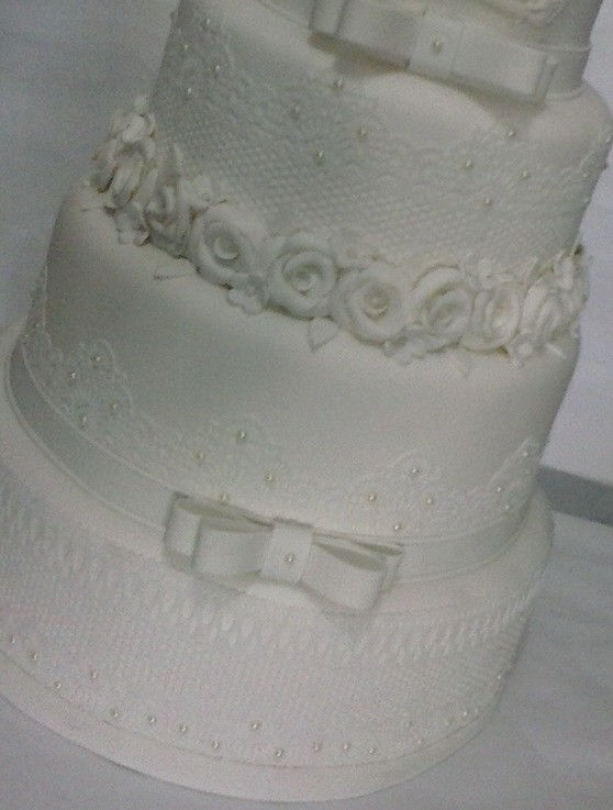 Miniatura: Bolo Cenográfico para casamento ou batizado modelo