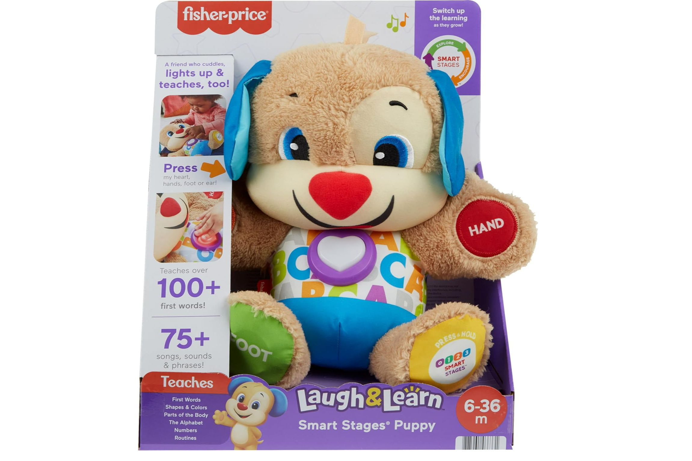 Fisher-Price Laugh & Learn Smart Stages Puppy Musical Plush Toy