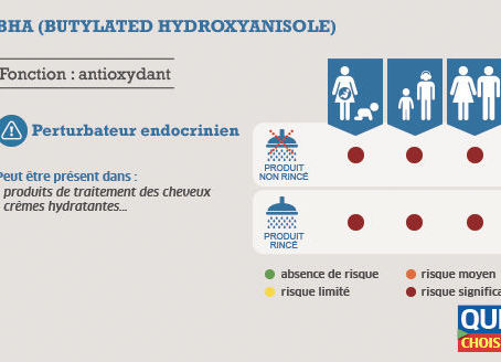 Produits cosmétiques
Les fiches des molécules toxiques à éviter de l'UFC-Que Choisir