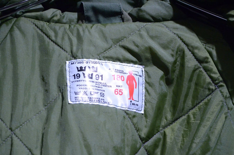 サムネイル： Used 90's Vintage Swedish Army M90 Cold Weather Parka A スウェーデン軍 コールドウェザーパーカ