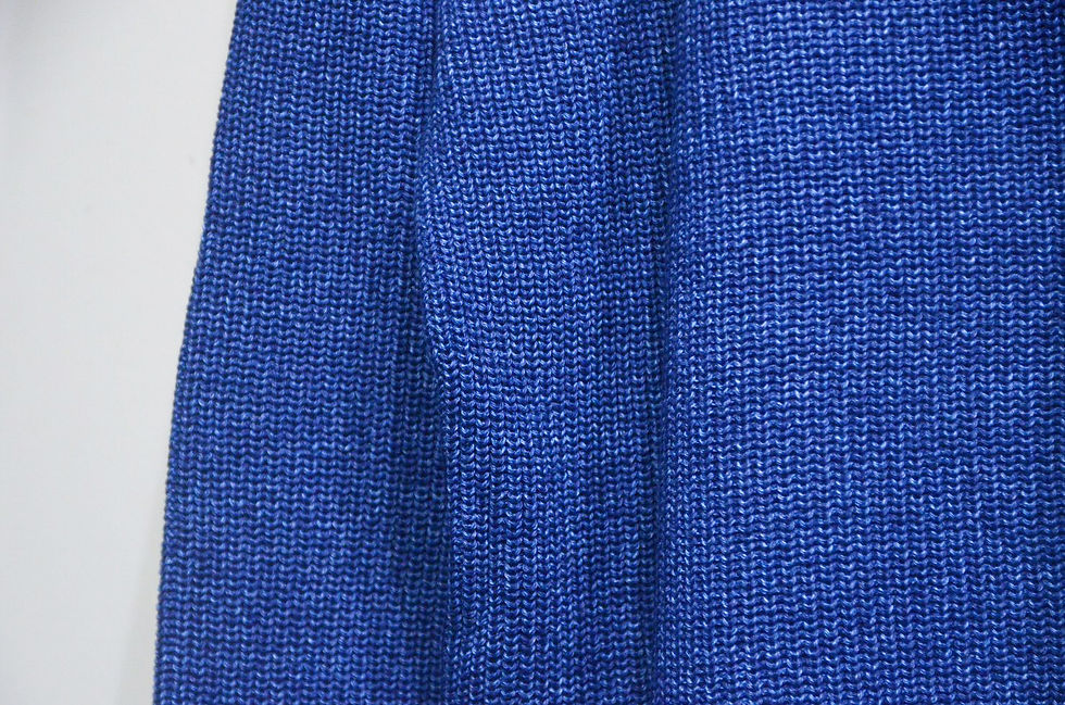 サムネイル： MOONCASTLE COTTON HEAVY WEIGHT CREW NECK BLUE ムーンキャッスル  ヘビーウェイトコットン クルーネックニット