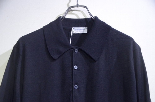 John Smedley WOOL & COTTON POLO ジョンスメドレー シ ウール