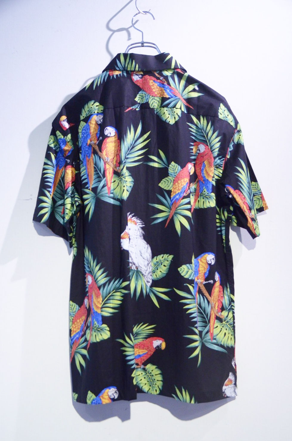 サムネイル： USED 80-90's Lim's Tailor Parrots Print Shirt Made In USA ヴィンテージ  オウルムプリント 開襟シャツ