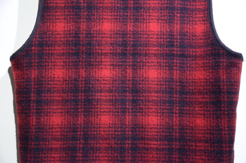 Used Vtg 80 - 90s Woolrich Wool Boa Vest Made in USA ウールリッチ