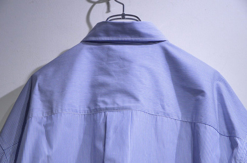 KYOU BEAN Switching Baloon Stripe Shirts キョウ ストライプ