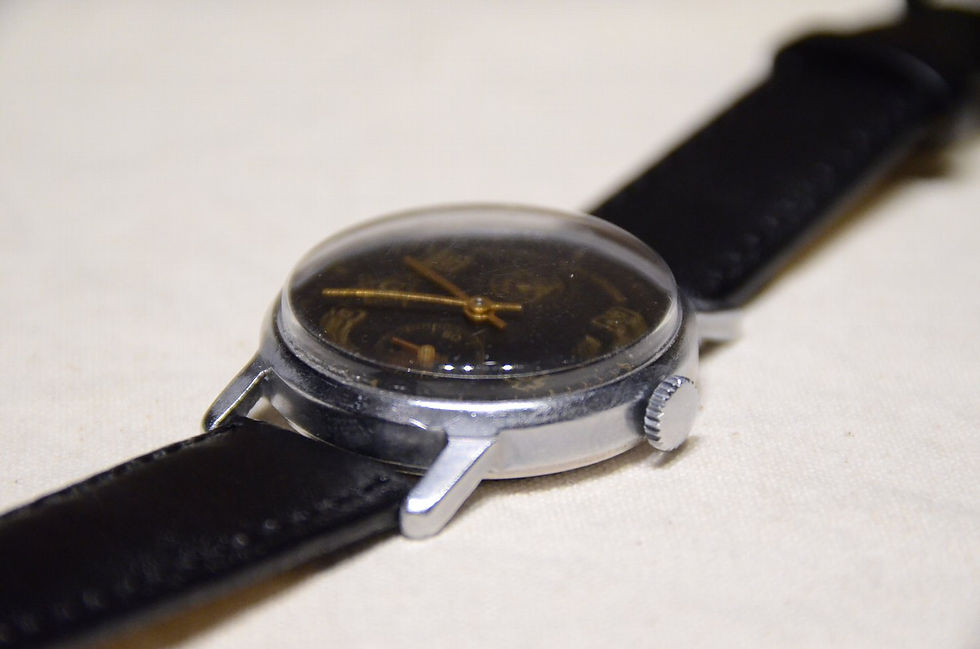 サムネイル： 60s~ Vintage Masonic Wrist Watch Black Dial A Made in USSR  フリーメイソン 腕時計 ソビエト製