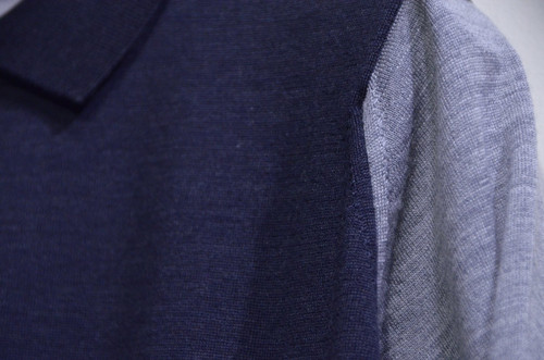 新品未使用 JOHN SMEDLEY WOLFDEN ニットポロ パネルカラー file.jpg