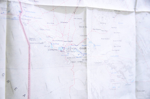 Vintage 1952s British RAF SAS Escape Map Cairo & Tobruch イギリス