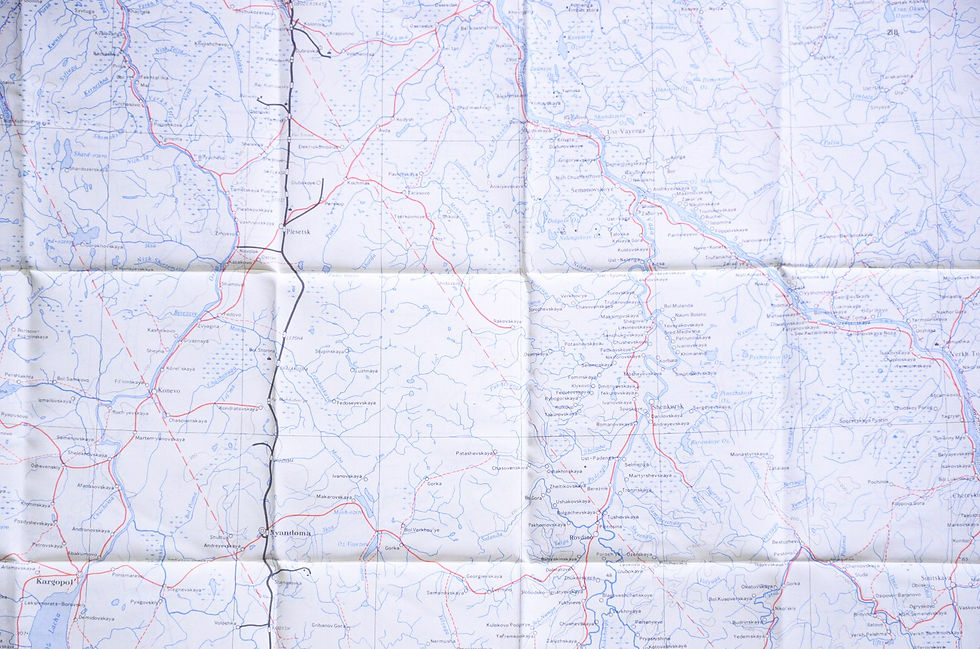 サムネイル： Vintage 1957s British RAF SAS Escape Map Onega Cherdyn イギリス空軍 エスケープマップ ロシア