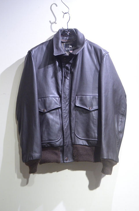 A2 Leather Bomber Jacket Made in USA ゴールデンフリース ボンバー