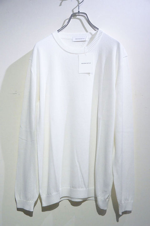 MOONCASTLE ICE COTTON LONG CREWNECK WH MADE IN JAPAN ムーン 