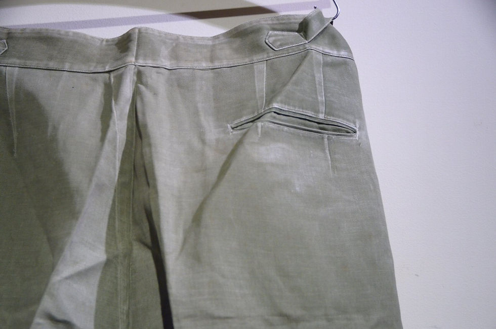 サムネイル： Vintage 1940's British Army Jungle Green Trousers Local Made イギリス軍 ジャングルトラウザース