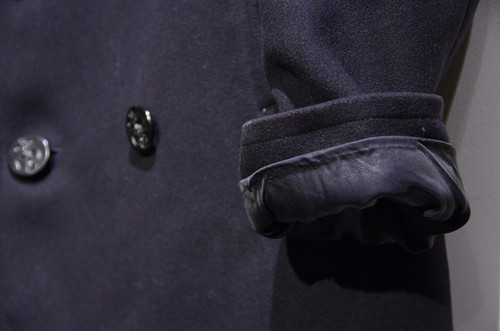 50s Vintage U.S NAVY Wool Melton 8 Button PeaCoat アメリカ軍