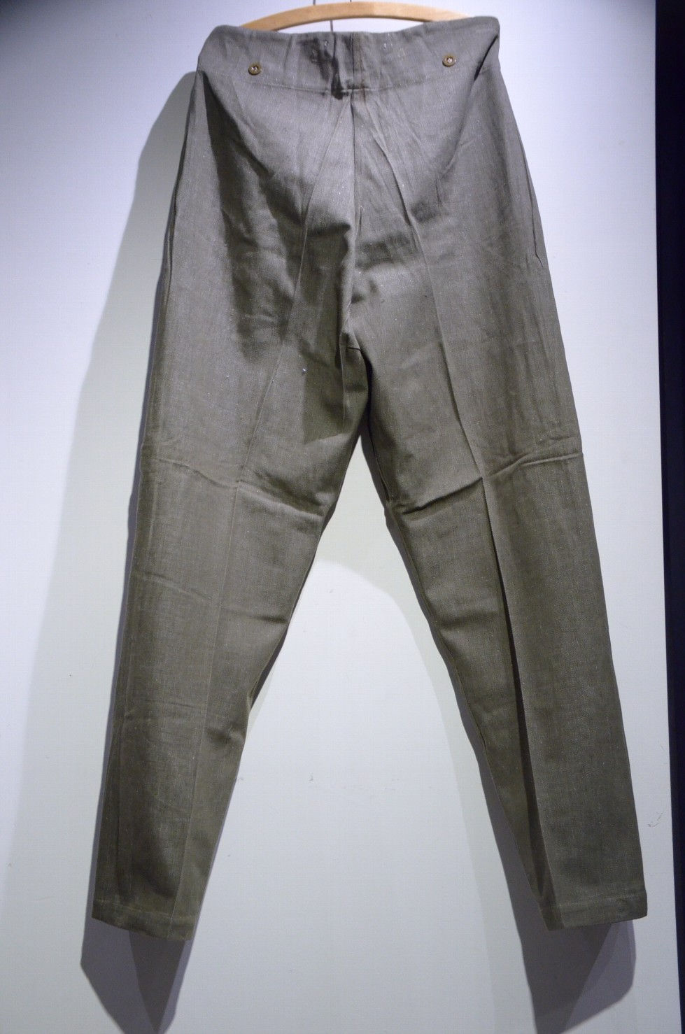 サムネイル： DEADSTOCK 1951 British Army GREEN DENIM Size 9 Trousers イギリス軍 グリーンデニム トラウザース