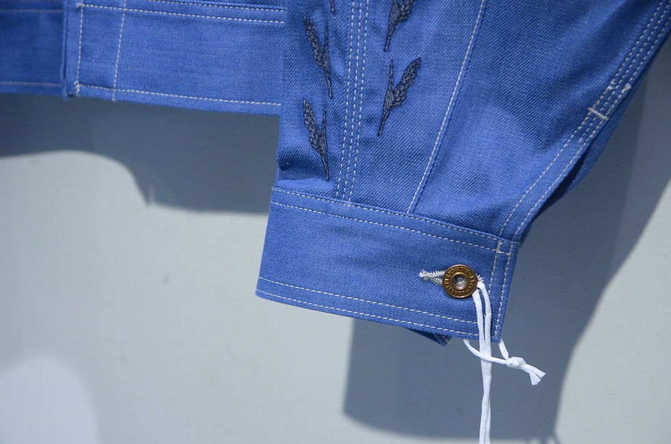 Thumbnail: KYOU "KAARA" Type 91-B Embroidered Blouson Jacket 8oz Denim キョウ 8オンスデニム 刺繍ジャケット