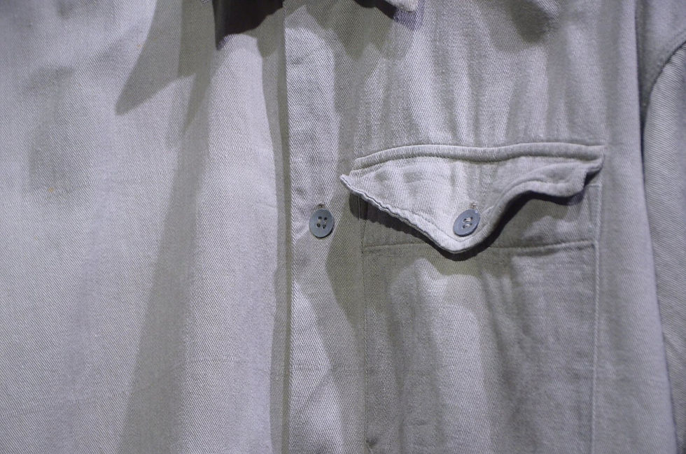 サムネイル： 40 ~ 50's VINTAGE SWEDISH ARMY Metal Button Smock Shirt A ヴィンテージ スウェーデン軍 スモックシャツ