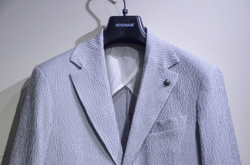 OFFICINA36 Seersucker Jacket Made Italy シアサッカー ジャケット