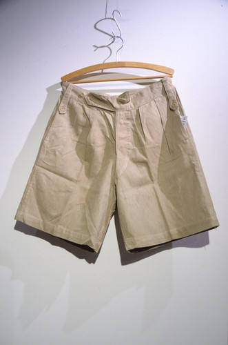 Vintage 1940s British Army Khaki Drill Shorts ショーツ