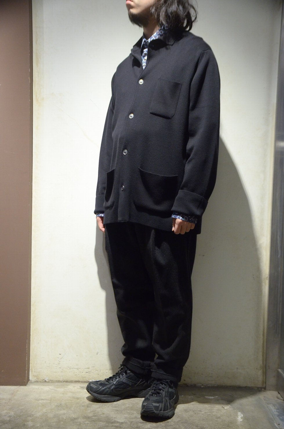 サムネイル： John Smedley Metal Button Cardigan Jacket Copper Black ジョンスメドレー ニット カーディガン ジャケット