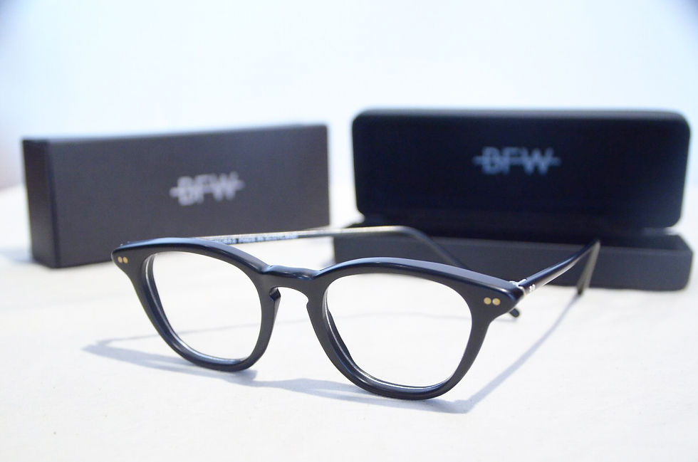 サムネイル： Banton Frameworks Type C BLACK Handmade in Scotland バントンフレームワークス イギリス製 黒ぶち 眼鏡