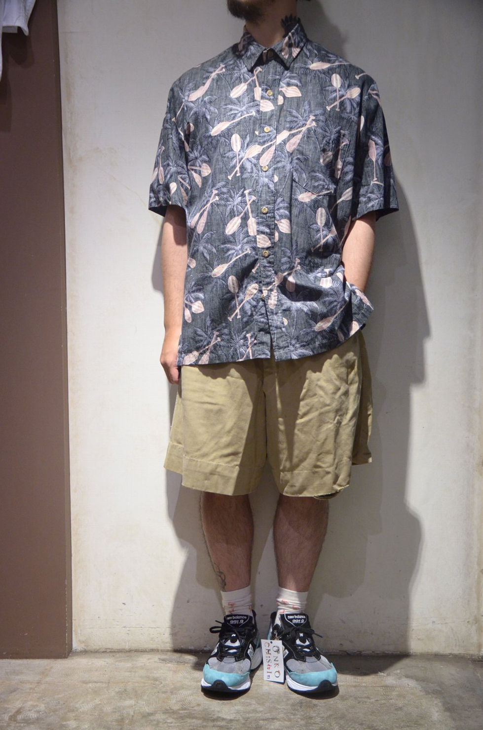 サムネイル： USED 90's Island Traditions Tree Print Shirt Made In Hawaii ヴィンテージ リバースプリント シャツ