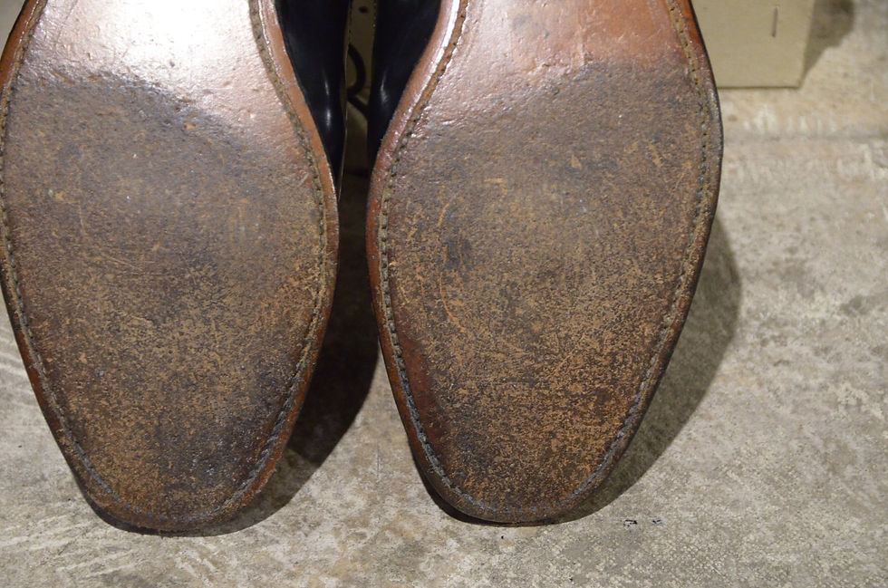 サムネイル： Used Reprint Church's Black Dress Shoes Made in England チャーチ 復刻版73ラスト ドレスシューズ