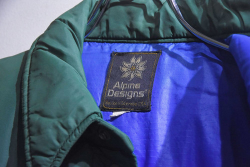 Vintage Alpine Designs Down Vest Made in USA アルパインデザイン