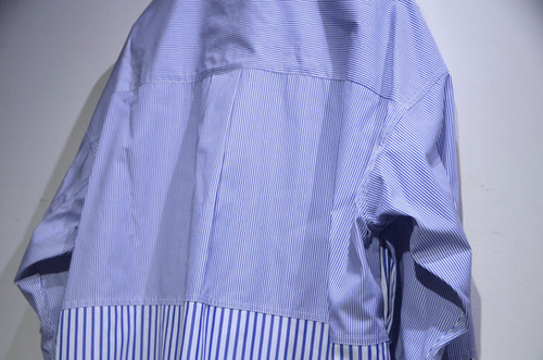 KYOU BEAN Switching Baloon Stripe Shirts キョウ ストライプ