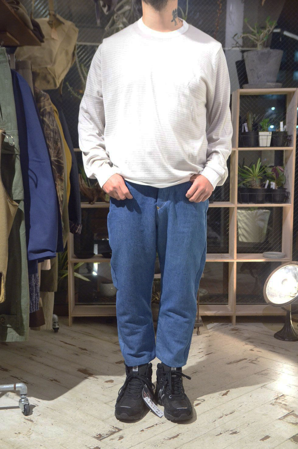 サムネイル： John Smedley Silk Cotton BILLOW Long Sleeve Made in UK ジョンスメドレーシルクコットン ニット Tシャツ