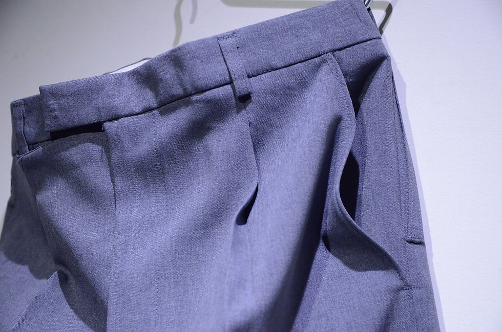サムネイル： DEADSTOCK Vtg 80-90s Thomas Taylor Poly Trousers Made in UK デッドストック ポリトラウザース