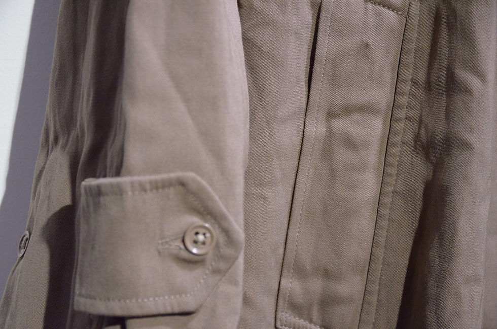 サムネイル： 65s Vtg British Army Wool Gabardine Raincoat Size 13 イギリス軍 ギャバジン ステンカラー レインコート