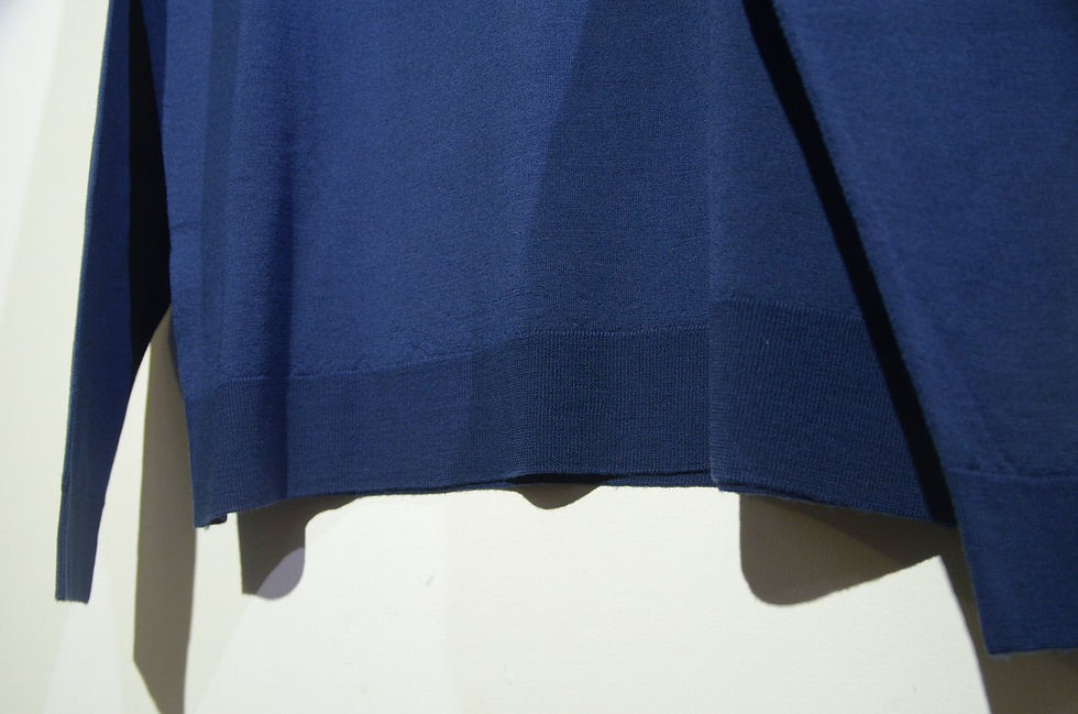 サムネイル： John Smedley Turtle Roll Neck Knit Belvoir NAVY ジョンスメドレー タートルネックニット