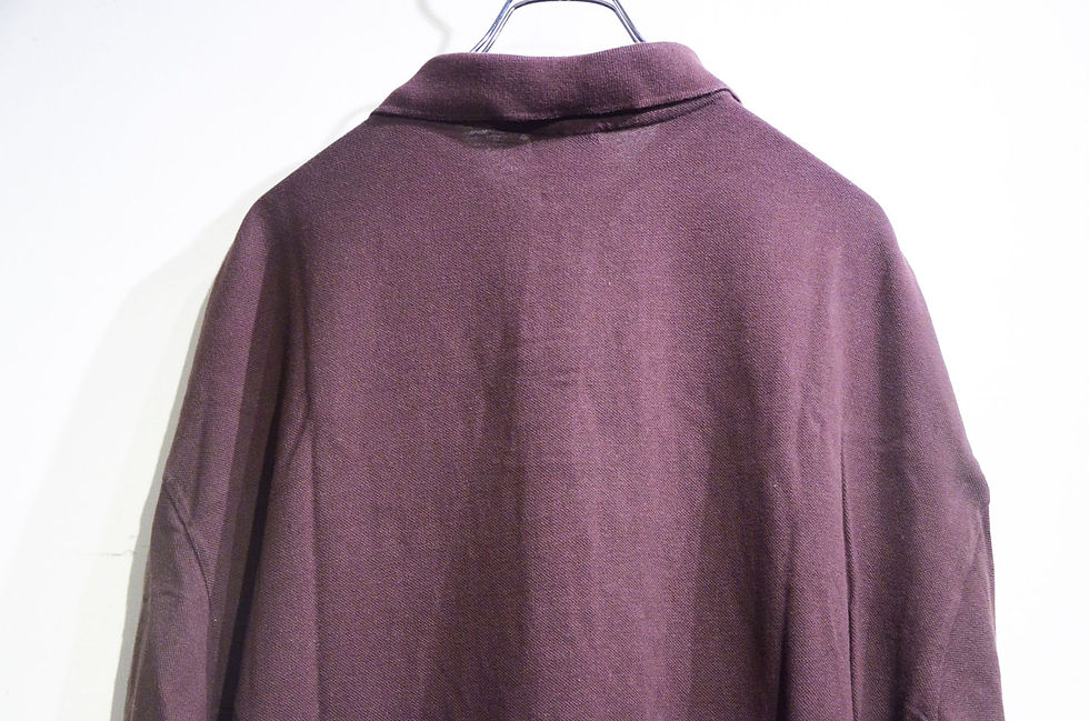 サムネイル： 90s Vintage LACOSTE KANOKO POLO SHIRTS Made In France BROWN フランス ラコステ鹿の子 ポロシャツ